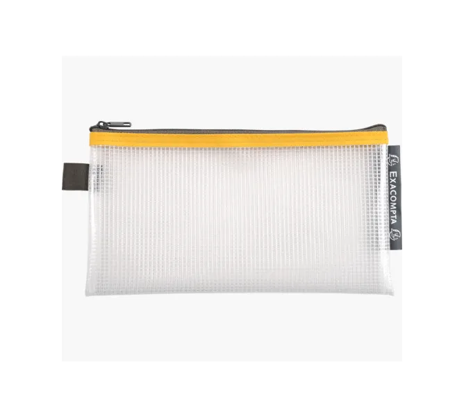 Θήκη πλαστική με zip αδιάβροχη 13x23cm exacompta - Exacompta