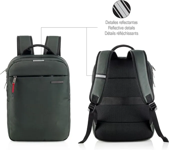 σακίδιο miquelrius laptop bag to work πράσινο - Miquelrius