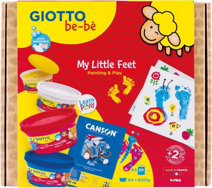 Δακτυλομπογιές giotto my little feet 4x100ml - Giotto
