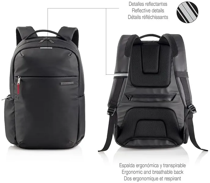 σακίδιο miquelrius bag to work 16 mr16980 μαύρη - Miquelrius
