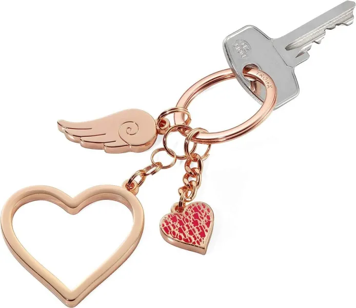 Μπρελόκ troika love is in the air rose gold - Troika