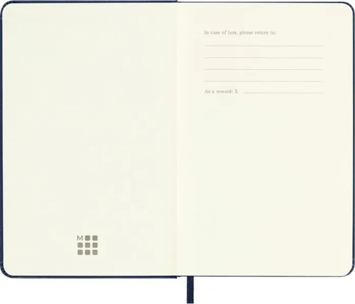 σημειωματάριο moleskine pocket ruled 9x14cm blue hard cover - Moleskine