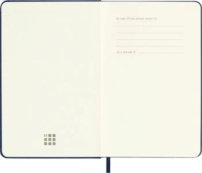 σημειωματάριο moleskine pocket ruled 9x14cm blue hard cover - Moleskine
