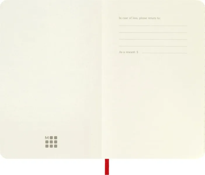 σημειωματάριο moleskine pocket ruled 9x14cm red soft cover - Moleskine