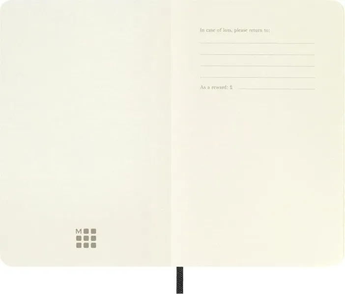 σημειωματάρειο moleskine plain notebook 9x14cm soft cover μαύρο - Moleskine