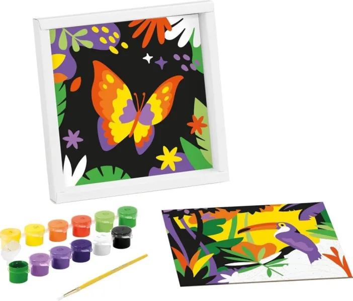 Ζωγραφική maped paint by numbers parrot and butterfly 7+ - Maped