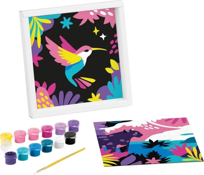 Ζωγραφική maped paint by numbers leopard and bird 7+ - Maped