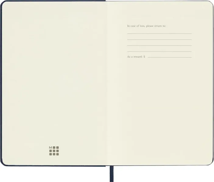 σημειωματάριο moleskine medium dotted 11.5x18cm blue hard cover - Moleskine