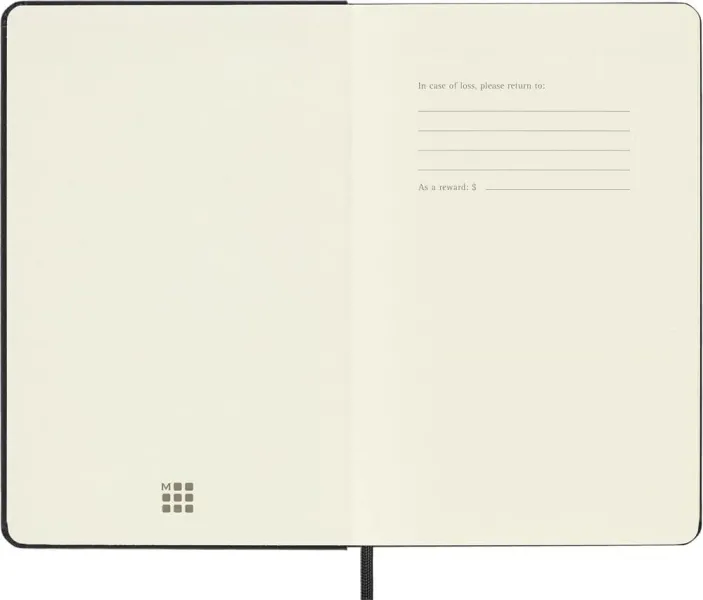 σημειωματάριο moleskine medium ruled 11.5x18cm black hard cover - Moleskine