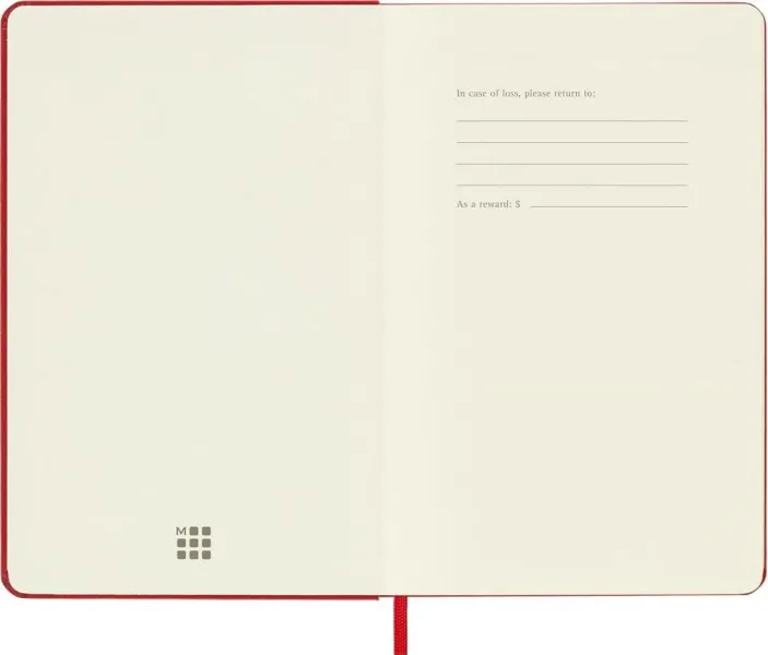 σημειωματάριο moleskine medium ruled hard cover 12x18cm κόκκινο - Moleskine