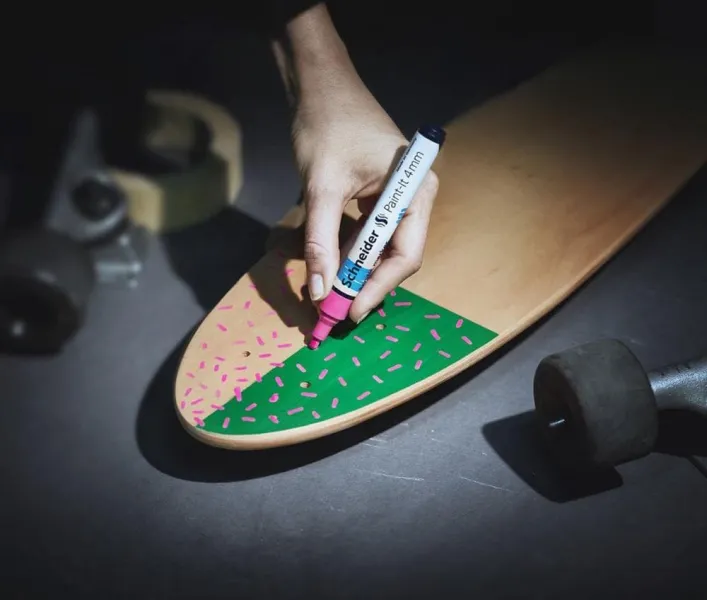 Μαρκαδόρος schneider acrylic marker 320 paint it 4mm πράσινο - Schneider