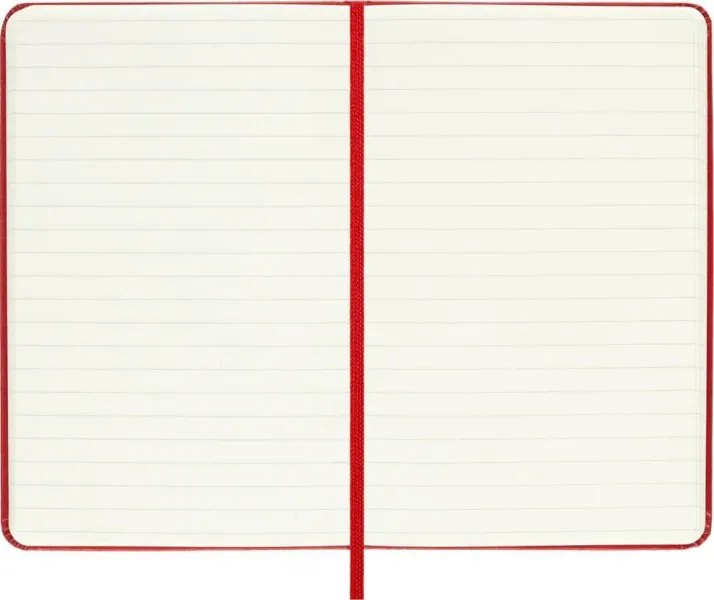 σημειωματάριο moleskine pocket ruled 9x14cm red hard cover - Moleskine