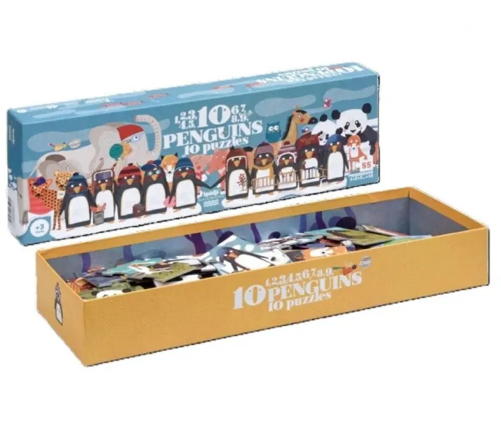 παζλ londji 10 penguins 10 puzzles 3+ - Londji