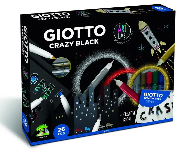 σετ giotto art lab crazy black 23 τεμάχια - Giotto