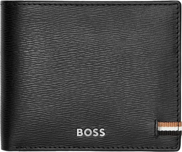 πορτοφόλι δερμάτινο hugo boss iconic black - Hugo boss