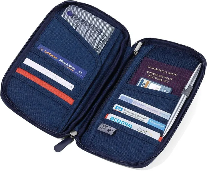 Θήκη ταξιδίου data safe troika μπλε (trv20/db) - Troika