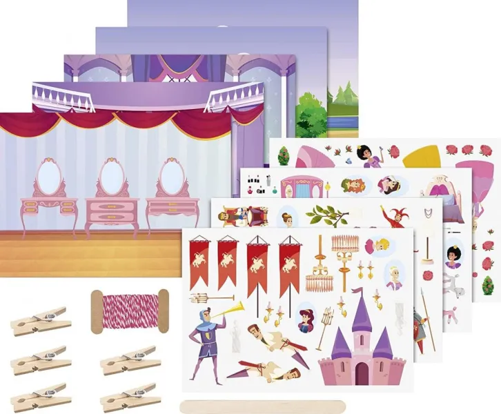 Αυτοκόλλητα & heyda κάρτες rub on stickers princess 5+ - Heyda