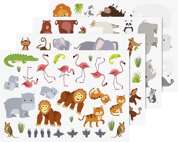 Αυτοκόλλητα & heyda κάρτες rub on stickers zoo 5+ - Heyda