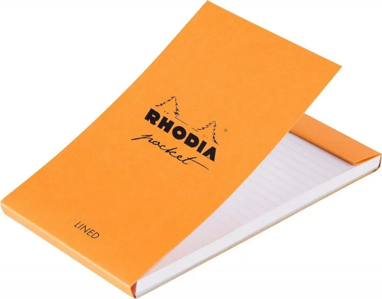 Μπλοκ rhodia pocket pad 7.5x12cm ριγέ 80gr 40 φύλλα - Rhodia