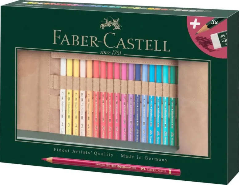 σετ faber castell polycromos ξυλομπογιές & κασετίνα - Faber castell