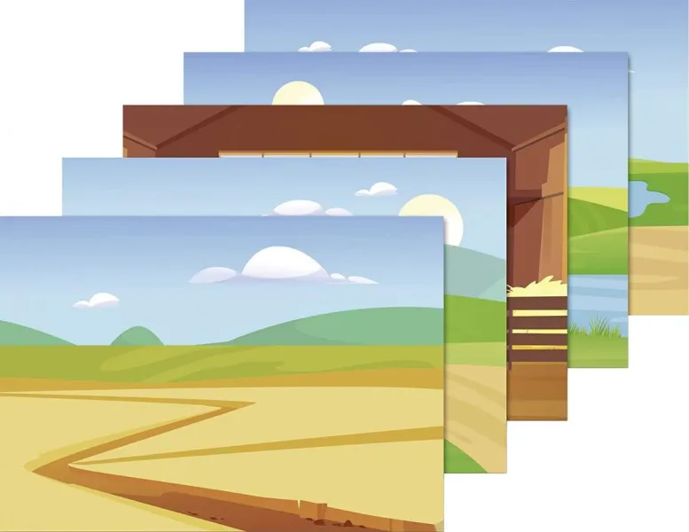 Αυτοκόλλητα & heyda κάρτες rub on stickers farm 5+ - Heyda