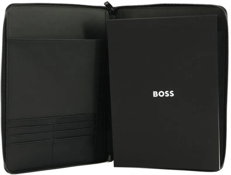 Ντοσιέ hugo boss a4 conference folder zip iconic black - Hugo boss