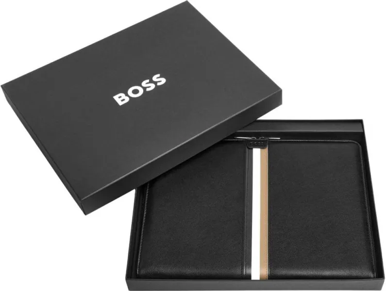 Ντοσιέ hugo boss a4 conference folder zip iconic black - Hugo boss