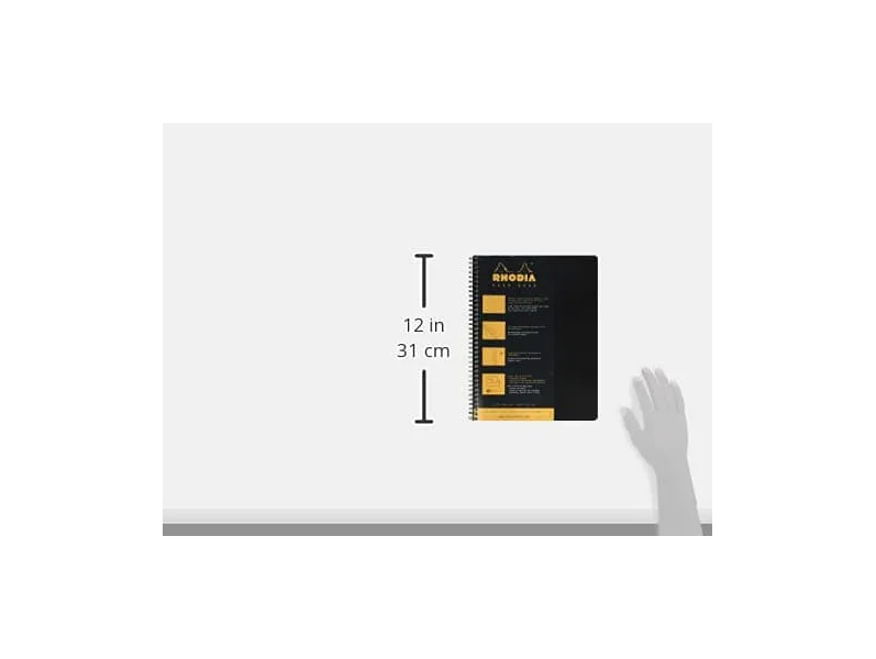 τετράδιο σπιράλ rhodia notebook a4 μαύρο 80 φύλλα - Rhodia