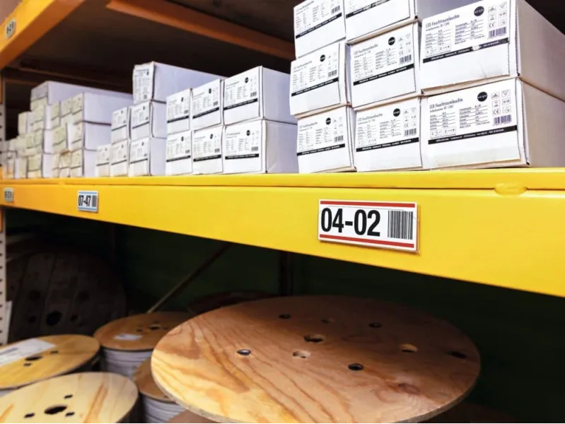 Θήκη ετικετών ραφιών σκληρή αυτοκόλλητη durable 10x3.8cm - Durable