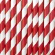 Καλαμάκια χάρτινα red striped candy cane10 τεμάχια 19.5cm - Deco