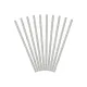 Καλαμάκια χάρτινα chevron silver 10 τεμάχια 19.5cm - Deco
