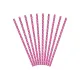 Καλαμάκια χάρτινα dots dark pink 10 τεμάχια 19.5cm - Deco