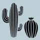 σφραγίδες & stencil cactus - Aladine