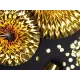 χάρτινες ροζέτες - decorative rosettes metallic gold - Deco