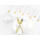Γιρλάντα φτερά 160x13,5cm white & gold - Deco