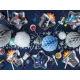 πιάτα χάρτινα space party 21.5x29.5 cm 6 τεμάχια - Deco