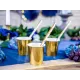 Καλαμάκια χάρτινα χρυσά αστέρια 10 τεμάχια - Deco
