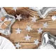 Αστέρια silver glitter 5cm 8 τεμάχια - Deco