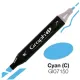 Μαρκαδόρος graph it twin tip cyan 7150 - Oz