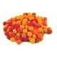Pom pom meyco 1 εκατοστό 120 τεμάχια orange-red - Meyco
