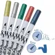 Μαρκαδόρος online callibrush διπλή μύτη green metallic - Online