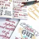 Μαρκαδόρος online callibrush διπλή μύτη brown - Online