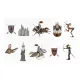 Tattoos londji medieval 10 τεμάχια cc014u - Londji