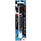 Μαρκαδόρος pentel arts dual metallic brush black & red - Pentel