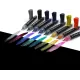 Μαρκαδόρος pentel arts dual metallic brush silver - Pentel