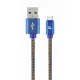 Καλώδιο φόρτισης cablexpert premium jeans type-c usb cable 1m blue - Cablexpert