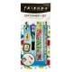 σετ friends stationery paper pouch – tie dye - Bluesky