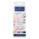 Μαρκαδόροι faber castell goldfaber dual markers aqua lettering σετ 6 τεμ. - Faber castell