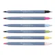Μαρκαδόροι faber castell goldfaber dual markers aqua lettering σετ 6 τεμ. - Faber castell