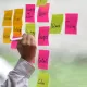 Αυτοκόλλητα χαρτάκια stickn 76x76 κίτρινο - Stickn